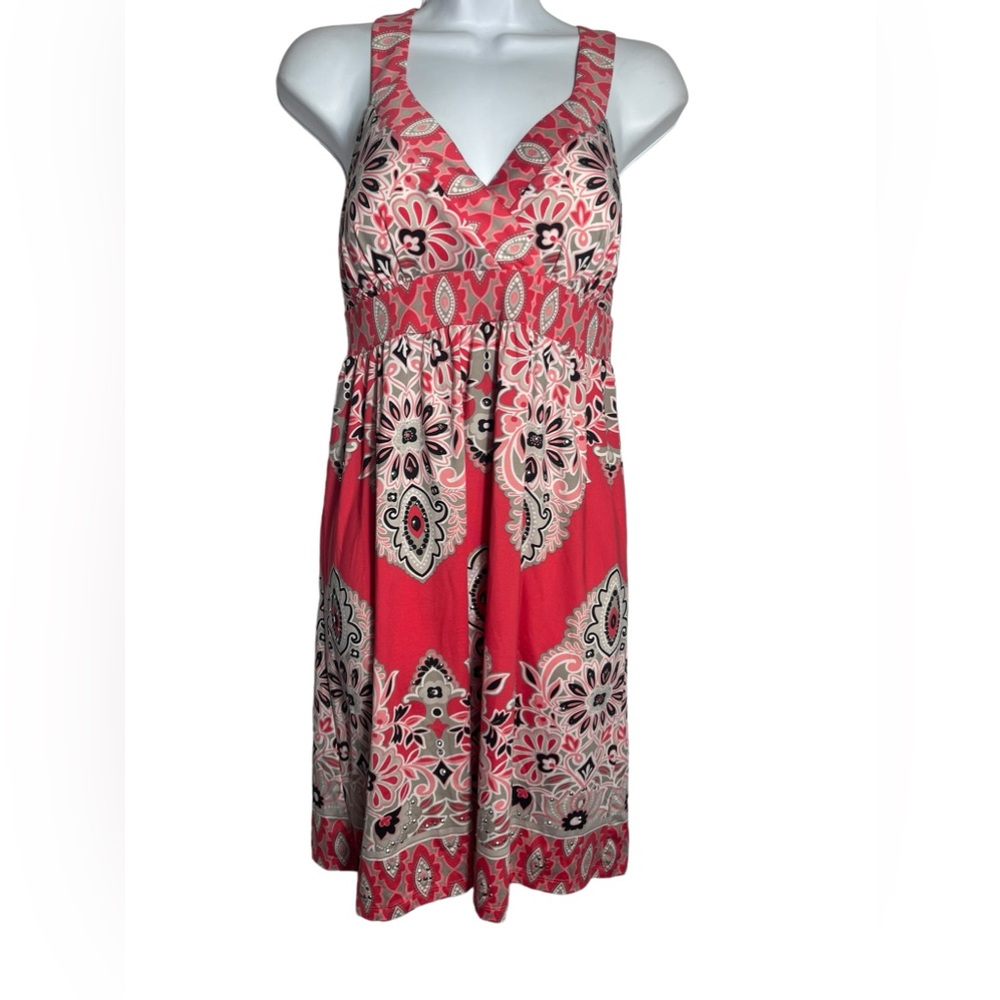 INC International Concepts dress size small pink paisley sleeveless summer dress